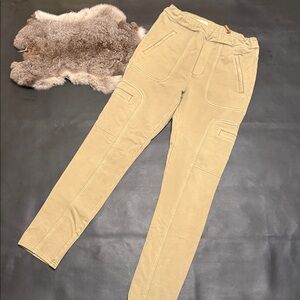 PILCRO Anthropologie XS Olive Cargo Legging Casual Pants M1